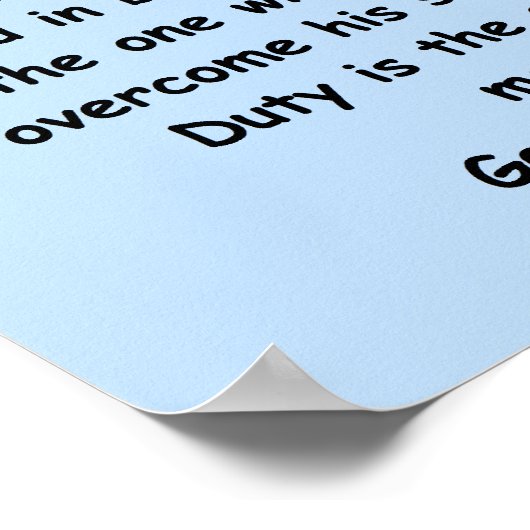 Poster citation de george s patton (Coin)