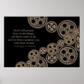 Poster Citation de George S. Patton sur le leadership (Devant)