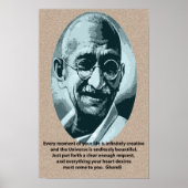 Poster Citation de Ghandi (Devant)