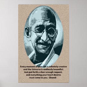 Poster Citation de Ghandi
