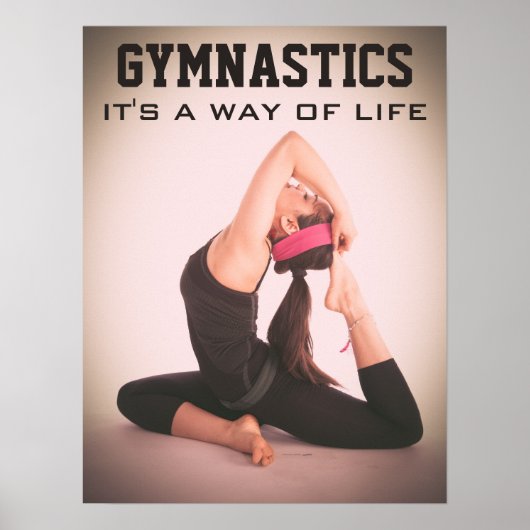 Poster Citation de gymnastique inspirante (Devant)
