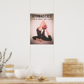 Poster Citation de gymnastique inspirante (Cuisine)