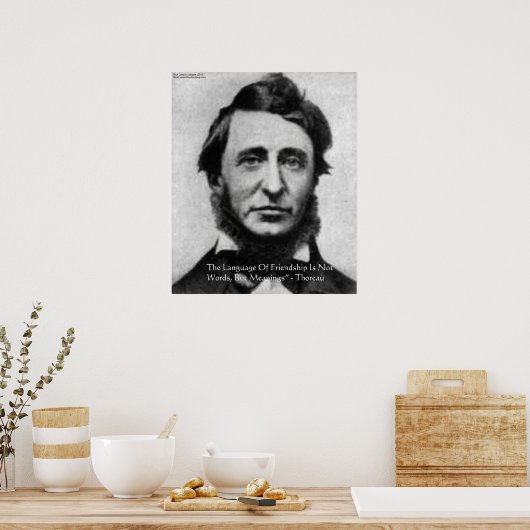 Poster Citation de Henry David Thoreau (Cuisine)
