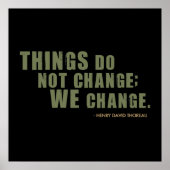 Poster Citation de Henry David Thoreau (Devant)