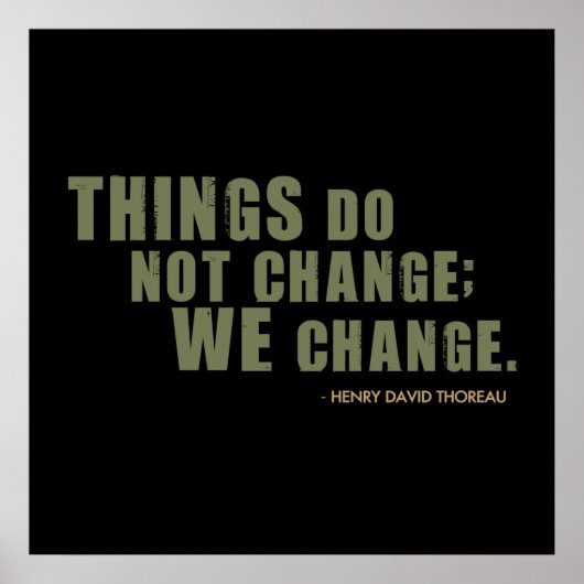 Poster Citation de Henry David Thoreau (Devant)