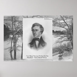 Poster Citation de Henry David Thoreau