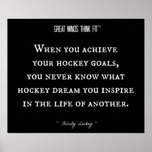 Poster Citation de hockey inspirationnel 013