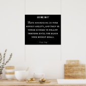 Poster Citation de hockey pour la confiance 016 (Cuisine)