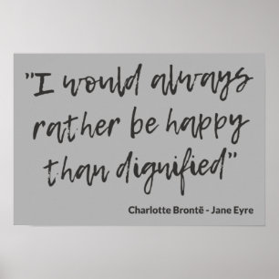 Poster Citation de Jane Eyre I