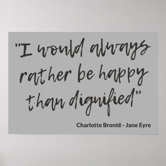 Poster Citation de Jane Eyre I (Devant)