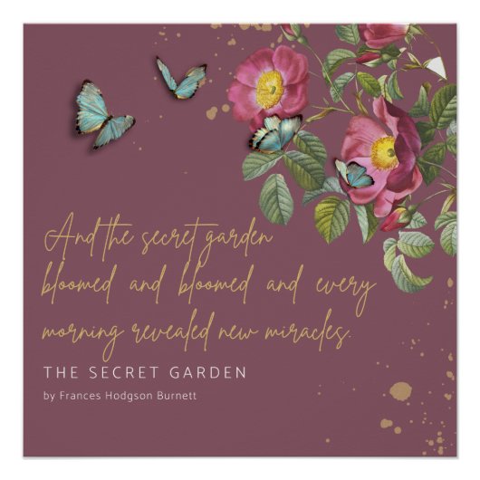 Poster Citation de jardin secret Miracles F Hodgson Burne (Devant)