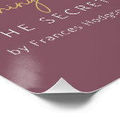 Poster Citation de jardin secret Miracles F Hodgson Burne (Coin)