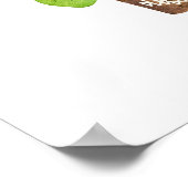 Poster Citation de jardinage de la plante d'aquarelle (Coin)