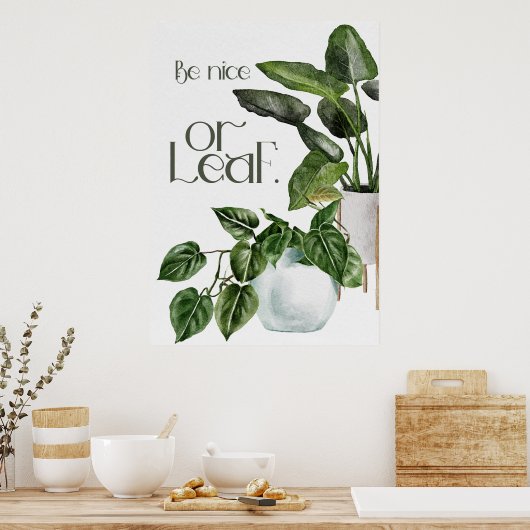 Poster Citation de jardinage plante (Cuisine)