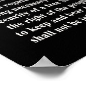 Poster Citation De Jefferson - La Beauté Du 2E Amendement (Coin)