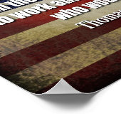 Poster Citation de Jefferson : La démocratie cessera... (Coin)