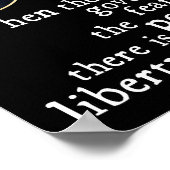 Poster Citation de Jefferson Tyranny-Liberty (Coin)