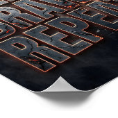 Poster Citation de jeu Manger Dormir Se Bagarre Répéter N (Coin)