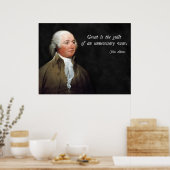 Poster Citation de John Adams contre la guerre (Cuisine)