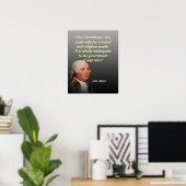 Poster Citation de John Adams sur notre Constitution (Bureau à domicile)