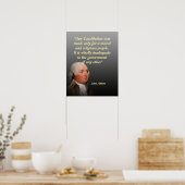 Poster Citation de John Adams sur notre Constitution (Cuisine)