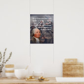 Poster Citation de John Adams sur notre Constitution (Cuisine)