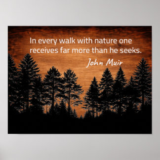 Poster citation de John Muir
