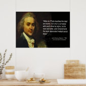 Poster Citation de John Quincy Adams des oeuvres d'Abbe L (Cuisine)