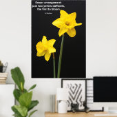 Poster Citation de jonquilles (Bureau à domicile)