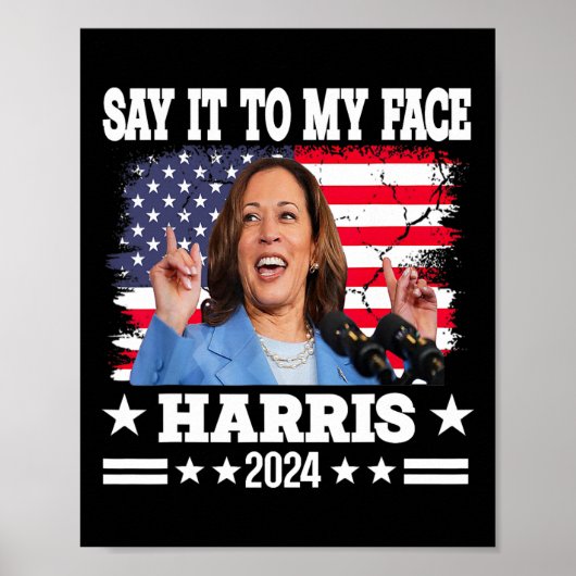Poster Citation De Kamala Harris 2024 À Mon Visage (Devant)