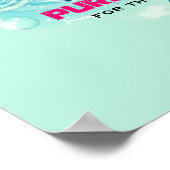 Poster Citation de la béatitude des papillons et fleurs (Coin)