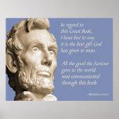 Poster Citation de la Bible Lincoln (Devant)