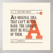 Poster Citation de la bibliothèque classique de Stephen F (Devant)