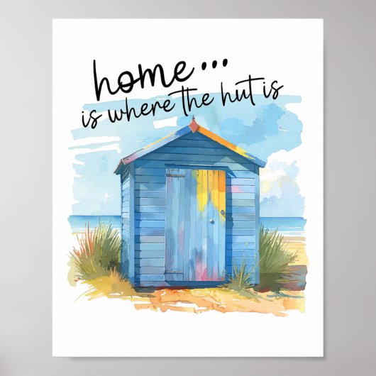 Poster Citation de la cabane de plage douce maison Vacanc (Devant)