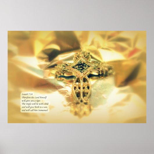 Poster Citation de la Croix et de la Bible - Christianism (Devant)