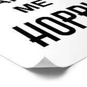 Poster Citation de la fête de la boisson amusante BIÈRE M (Coin)