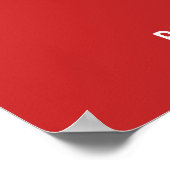 Poster Citation de la foi chrétienne à racines rouges (Coin)