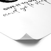 Poster Citation De La Foi Chrétienne Donne-La À Dieu Vers (Coin)