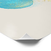 Poster Citation de la ligne de danseur d'or Art Rumi (Coin)