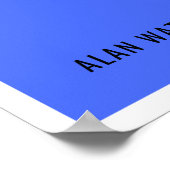 Poster Citation de la méditation Alan Watts (Coin)