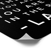 Poster Citation de la philosophie du Tzu lao (Coin)