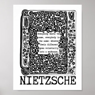 Poster citation de la philosophie mouton et MADHOUSE de N