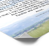 Poster Citation de la prière Serenity sur l'art photograp (Coin)