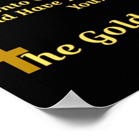 Poster Citation de la règle d'or (Coin)