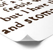 Poster Citation de la reine Elizabeth I Tilbury (Coin)