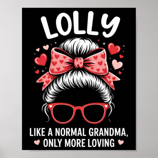 Poster Citation de la Saint-Valentin pour grand-mère aima (Devant)