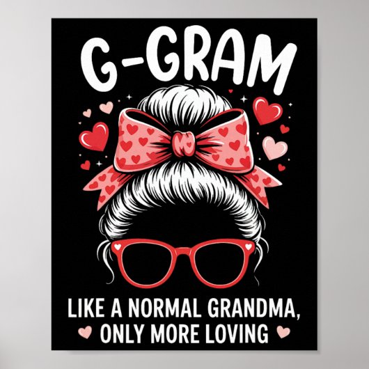 Poster Citation de la Saint-Valentin pour grand-mère aima (Devant)