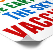 Poster Citation de la science du travail pour la vaccinat (Coin)