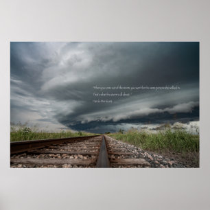Poster Citation de la tempête Haruki Murakami
