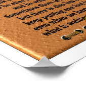 Poster Citation de l'affiche d'art - Vous vous levez, vou (Coin)